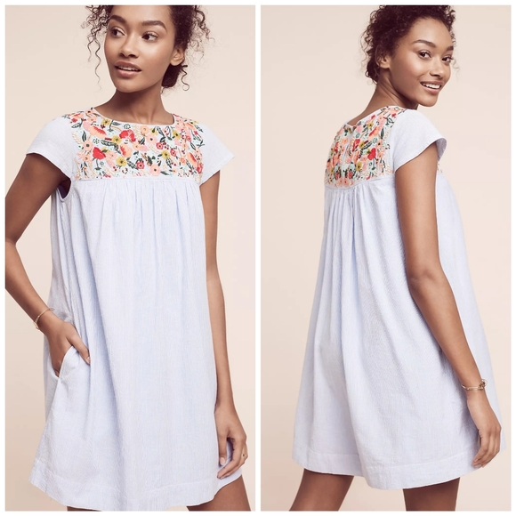 Anthropologie Dresses & Skirts - Anthro Maeve Chrissy Beaded Embroidered Dress B15